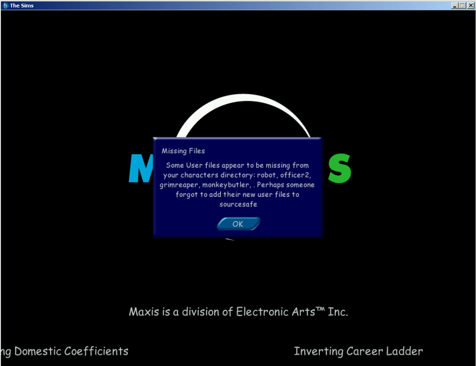 The Sims Windows PC 2000