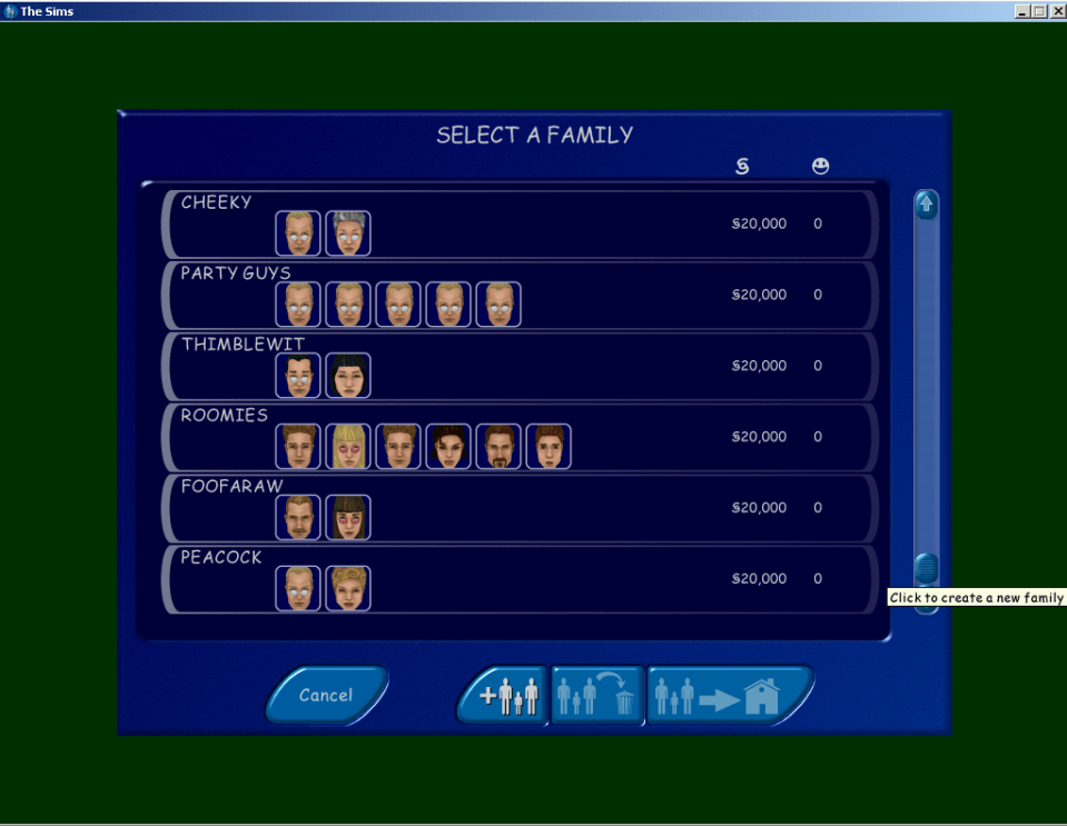 The Sims Windows PC 2000