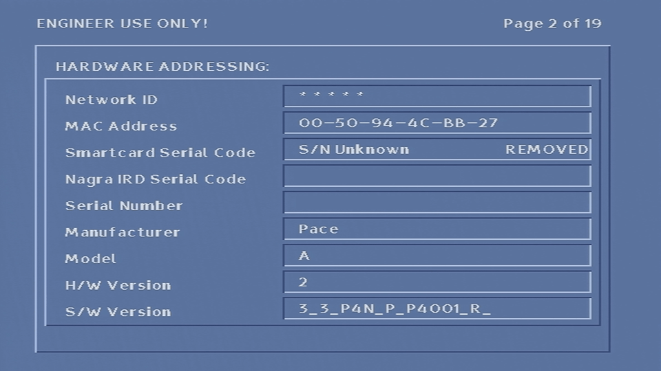 Pace Di4001NC ntl