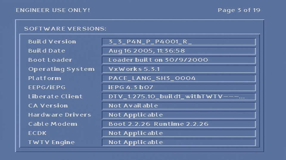 Pace Di4001NC ntl