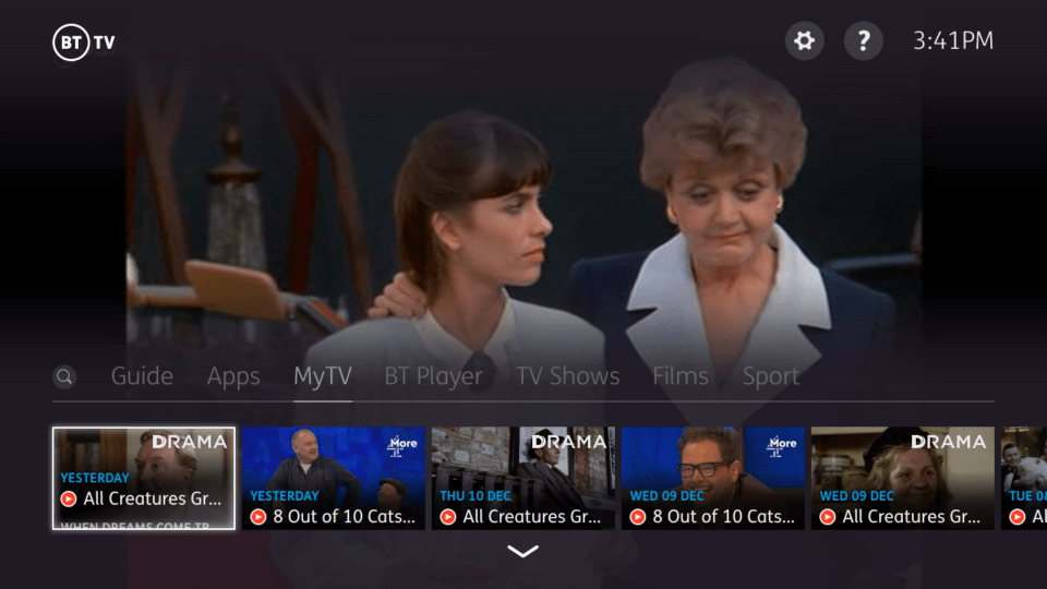 BT TV Humax Youview