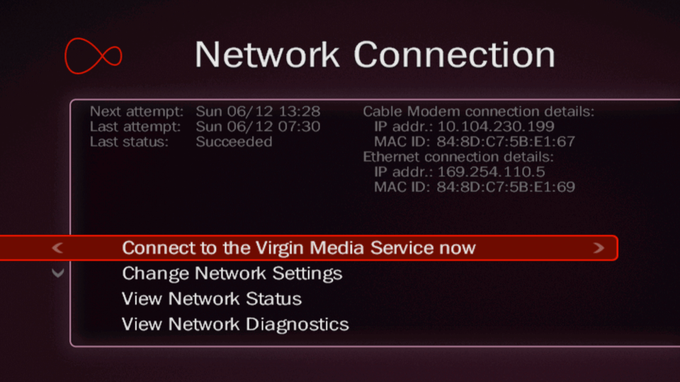 Virgin Media Tivo Cisco