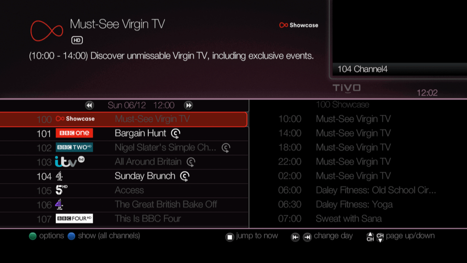 Virgin Media Tivo Cisco
