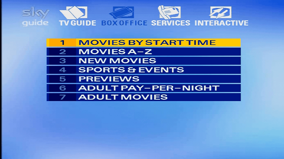 Sky Guide EPG 2009 Pace