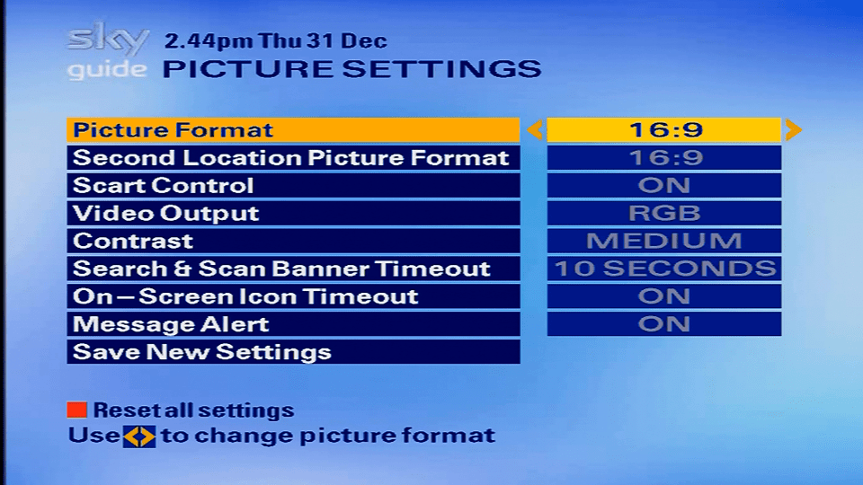 Sky Guide EPG 2009 Pace