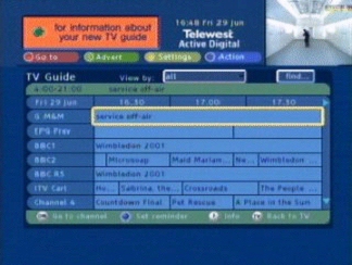 Telewest Active Digital Guide
