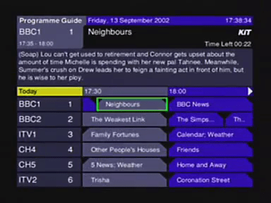 kingston tv guide