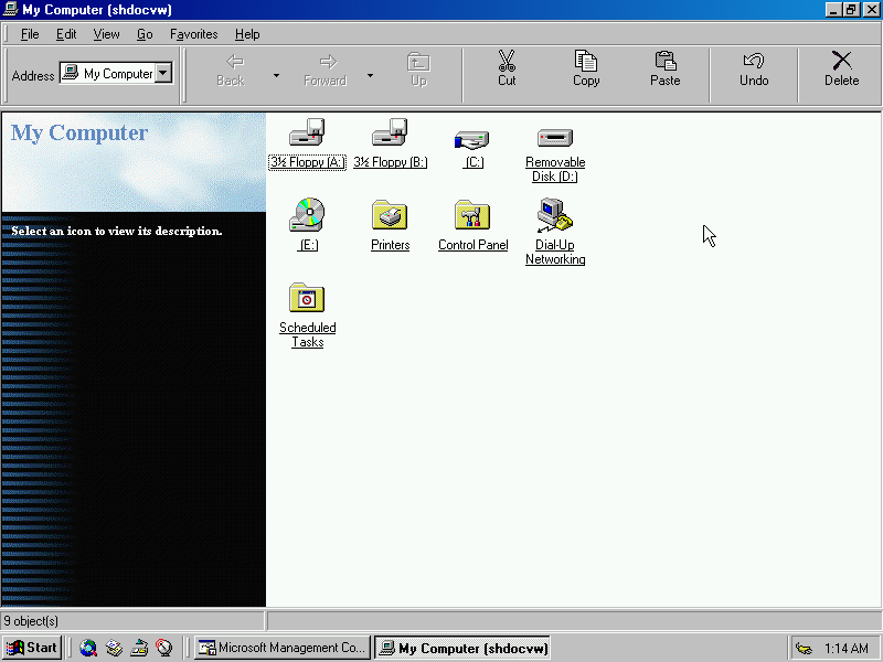 Windows NT5 My Computer