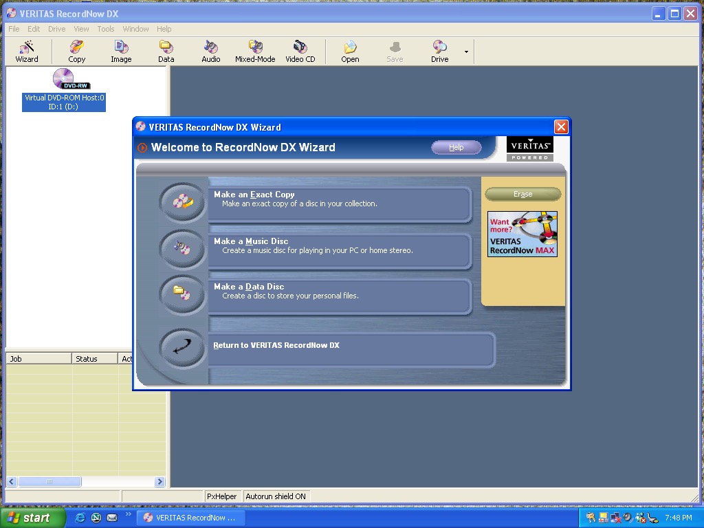 Veritas RecordNow DX