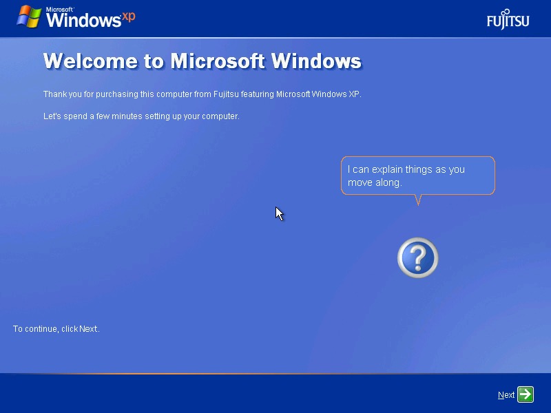 Windows XP Fujitsu