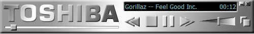 Toshiba Media Player Skin