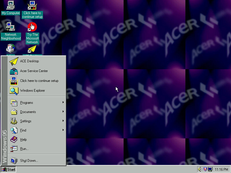 Acer 1997 desktop